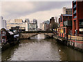 SJ8398 : Albert Bridge, River Irwell by David Dixon