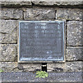 J3021 : Plaque, Silent Valley Reservoir by Rossographer