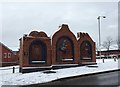 SJ8649 : Burslem bypass triptych by Jonathan Hutchins