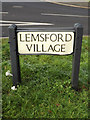 TL2111 : Lemsford Village sign by Geographer