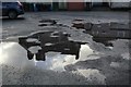 SH7961 : Reflection in a puddle by Richard Hoare