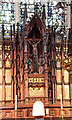 TQ3689 : St Michael & All Angels, Palmerston Road - Reredos detail by John Salmon