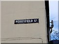 TQ7556 : Vintage street nameplate, Perryfield Street, Maidstone by Chris Whippet