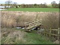 SJ7158 : Sandbach Flashes: footbridge over the Fowle Brook by Jonathan Hutchins