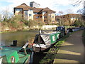 TQ1777 : Wanapitei, narrowboat on Grand Union Canal winter moorings by David Hawgood