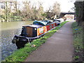 TQ1777 : Sapphire, narrowboat on Grand Union Canal winter moorings by David Hawgood