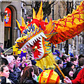 SJ8497 : Chinese Dragon, New Year Celebrations on Princess Street by David Dixon