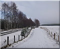 NH8507 : Speyside Way by the railway, Dalraddy Moor by Craig Wallace