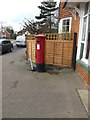 TL6001 : Blackmore Post Office George V Postbox by Geographer