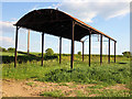 ST9714 : Dutch Barn Near Gussage St Andrew by Jon Alexander