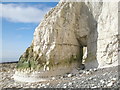 TV5397 : Natural arch below Rough Brow, Seven Sisters, East Sussex by Andrew Diack