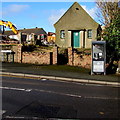 SM9310 : BT phonebox and The Oasis, St Peter's Road, Johnston by Jaggery