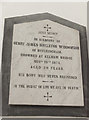 SK7755 : Memorial tablet, St Wilfred's church, Kelham by Julian P Guffogg