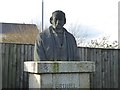 SX4358 : Bust of Brunel overlooking his Tamar bridge by David Smith