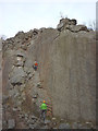 SD4875 : Climbers at Trowbarrow by Karl and Ali