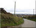 SW7149 : Cornish hedges south of Bolster by David Smith