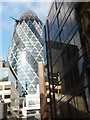 TQ3381 : The Gherkin from Billiter Street by Stephen McKay