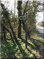 TM1658 : Byway sign on Pettaugh Lane Byway by Geographer