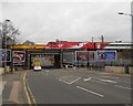 TL1997 : Virgin train crosses the railway bridge on Oundle Road, Peterborough by Paul Bryan