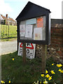 TM1354 : St.Mary's Church Notice Board by Geographer