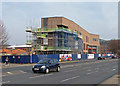 SK5738 : London Road: new Fire Station taking shape by John Sutton