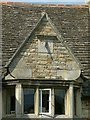 SK9200 : Gable with sundial on Sundial House, Morcott by Alan Murray-Rust