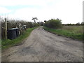 TM1256 : Bridleway to The Hollows & entrance to Dial Farm by Geographer