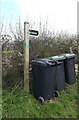 TM1256 : Bridleway sign at the entrance to Dial Farm by Geographer