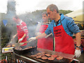 SP9612 : Friends of Aldbury School were running the Burger Stall by Chris Reynolds