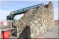 SJ1482 : Footbridge over the North Wales Coast Line by Jeff Buck