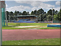 SJ8094 : Trafford Athletic Stadium, Longford Park by David Dixon