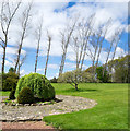 NT3864 : Paved area and lawn at hotel garden by Trevor Littlewood