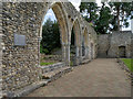 SU3802 : Chapter House Arches, Beaulieu Abbey by David Dixon