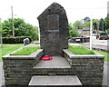 SN7810 : Dedication on Ystradgynlais War Memorial by Jaggery