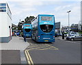 SU4112 : Unilink buses outside Southampton Central railway station by Jaggery