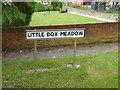 TM1048 : Little Box Meadow sign by Geographer