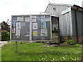 TM1051 : Baylham Village Notice Board at Balyham Village Hall by Geographer