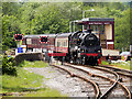 SD8022 : Black Five Passing Rawtenstall West Signal Box by David Dixon