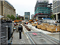 SJ8397 : Construction of New Tram Stop at St Peter's Square (June 2016) by David Dixon