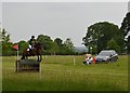 SJ6938 : Brand Hall Horse Trials: cross-country obstacle by Jonathan Hutchins