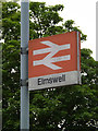 TL9963 : Elmswell Railway Station sign by Geographer