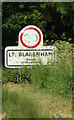 TM1048 : Little Blakenham Village Name sign by Geographer