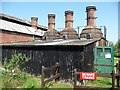 SU4924 : Three lime kilns from the south, Twyford Waterworks by Christine Johnstone