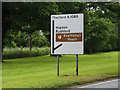 TL8979 : Roadsign on the A1088 The Street by Geographer