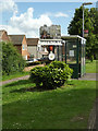 TL1689 : Stilton Village sign on North Street by Geographer