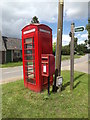 TL9780 : The Street Postbox & Telephone Box by Geographer