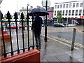 H4572 : Wet, High Street, Omagh by Kenneth  Allen