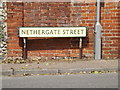 TL9979 : Nethergate Street sign by Geographer