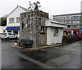 SN1304 : Harbourside bench and clock, Saundersfoot by Jaggery