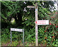 SN1304 : Coast Path signpost,  The Glen, Saundersfoot by Jaggery